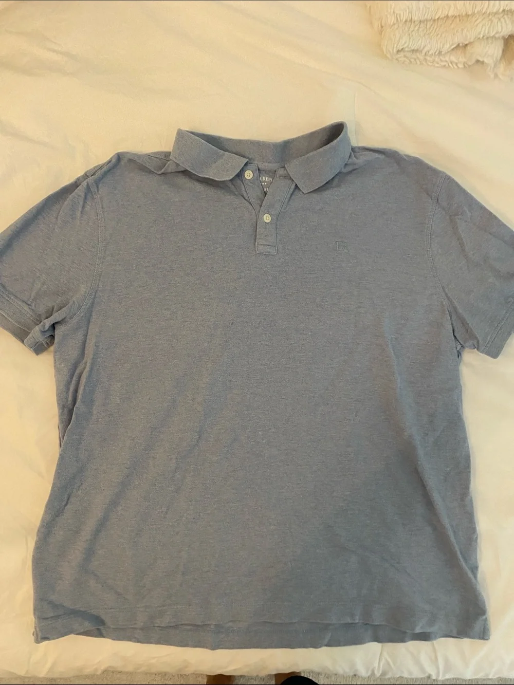 Banana Republic Men's Heather Blue Polo